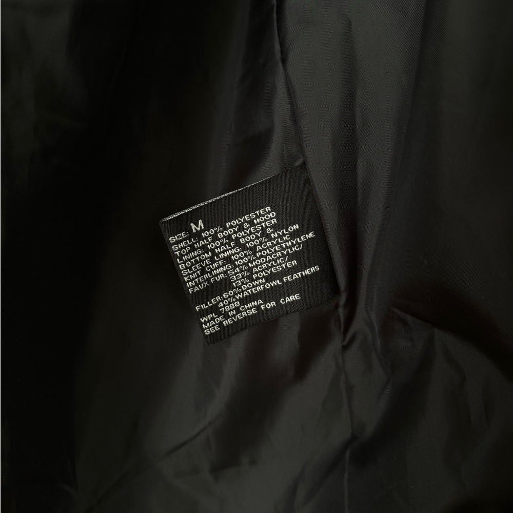 Centigrade Down Feather Puffer Jacket Black Parka… - image 7